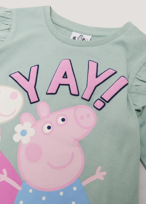 Girls Mint Peppa Pig Print Long Sleeve T-Shirt (9mths-5yrs) - Age 9 - 12 Months Image 2