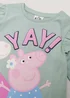 Girls Mint Peppa Pig Print Long Sleeve T-Shirt (9mths-5yrs) - Age 9 - 12 Months Image 2
