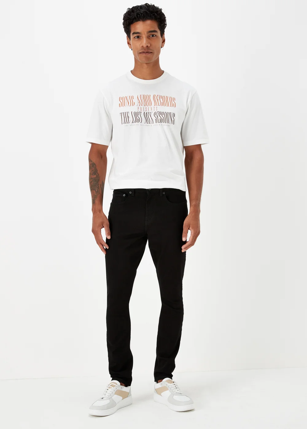 Black Stretch Super Skinny Jeans - 28 R Image 1