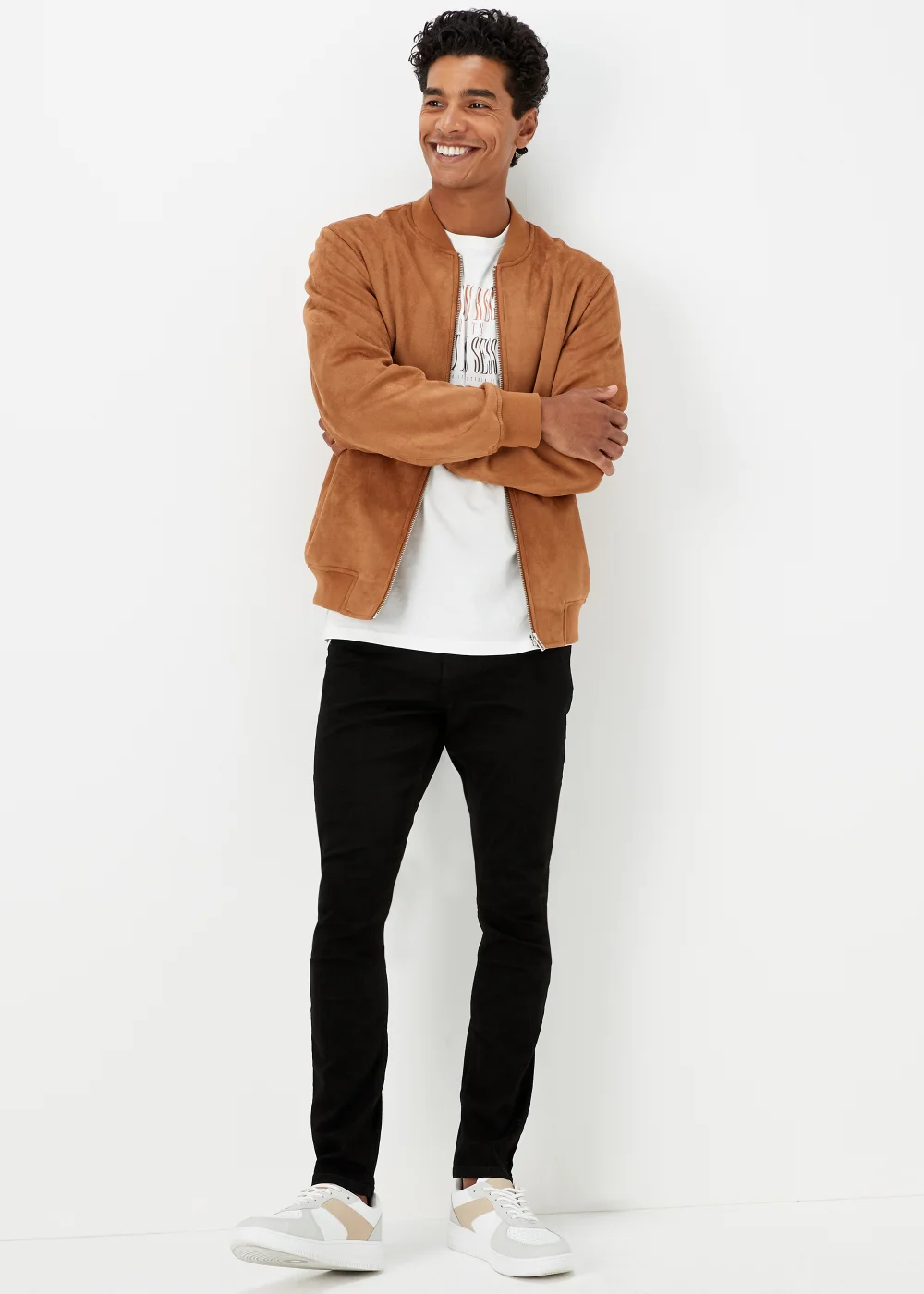 Black Stretch Super Skinny Jeans - 28 R Image 4