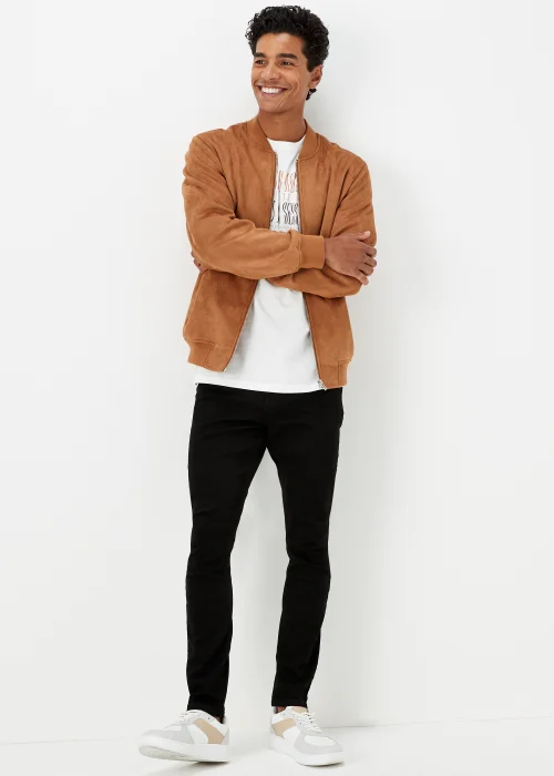 Black Stretch Super Skinny Jeans - 28 R Image 4