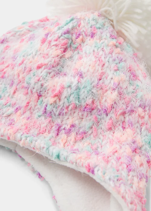 Pink Pom Pom Trapper Hat (3-6yrs) - Age 3 - 6 Years Image 2