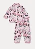 Kids Pink Disney Minnie Mouse Fleece Sweatshirt & Bottoms Set (9mths-5yrs) - Age 9 - 12 Months Image 1