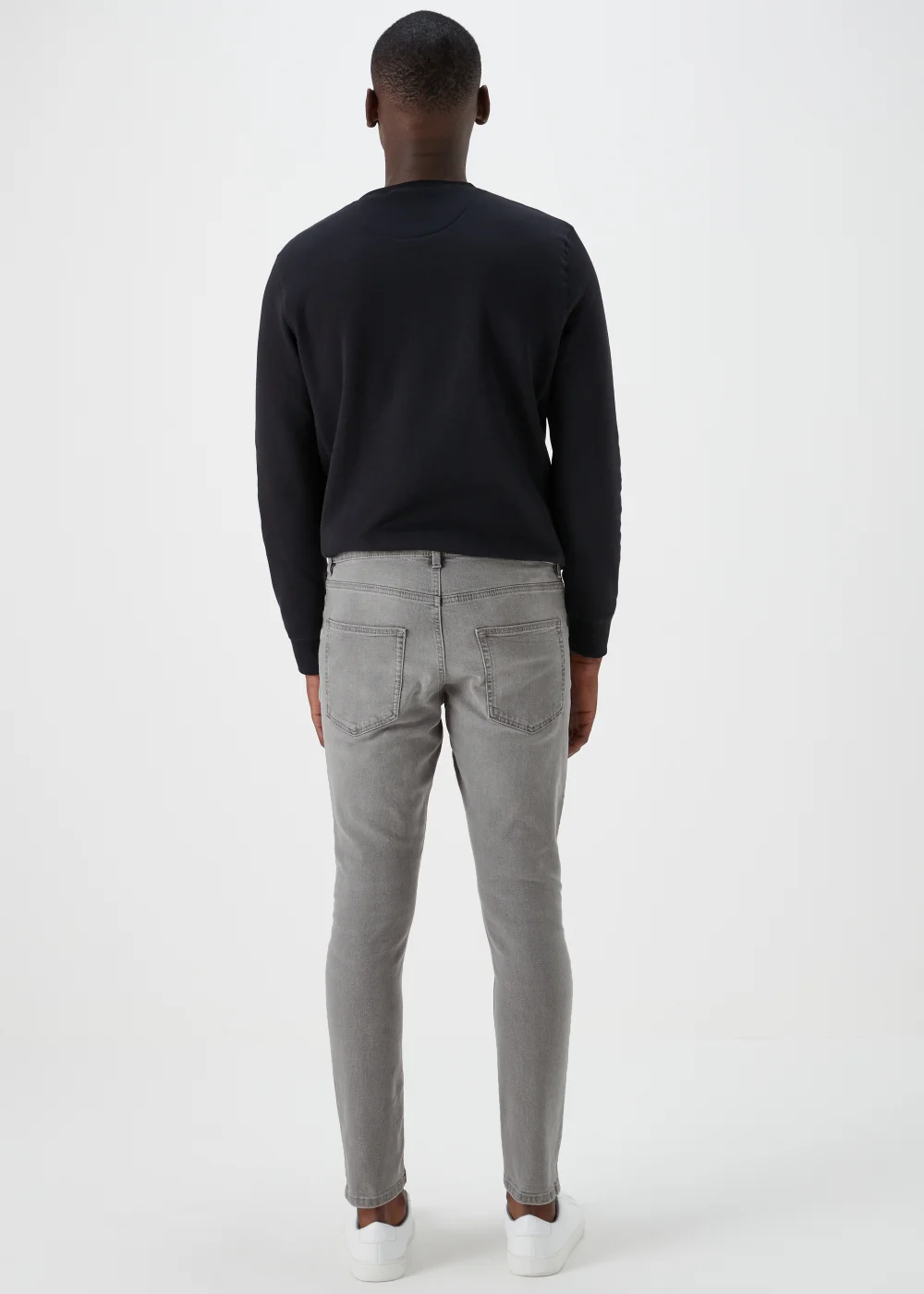 Grey Skinny Fit Jeans - 30 Waist Regular Image 2