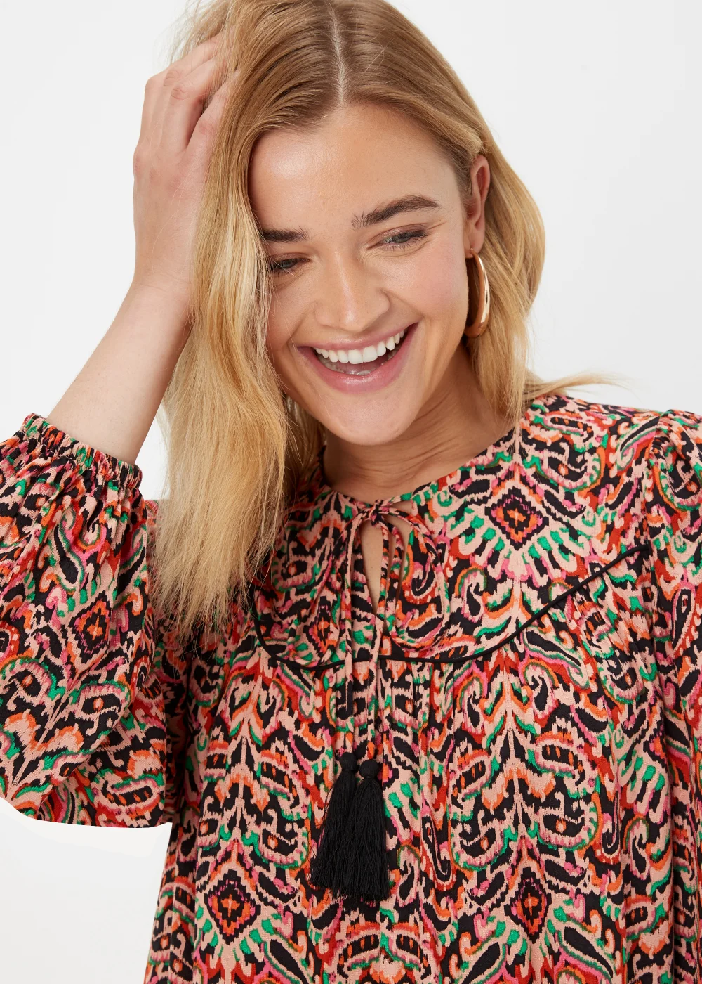 Orange Aztec Mini Dress - 8 Image 3