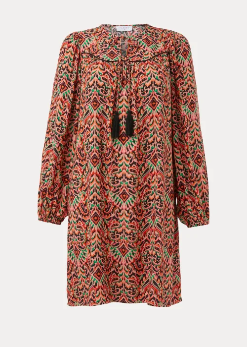 Orange Aztec Mini Dress - 8 Image 5