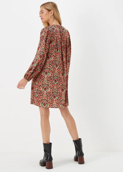 Orange Aztec Mini Dress - 8 Image 2