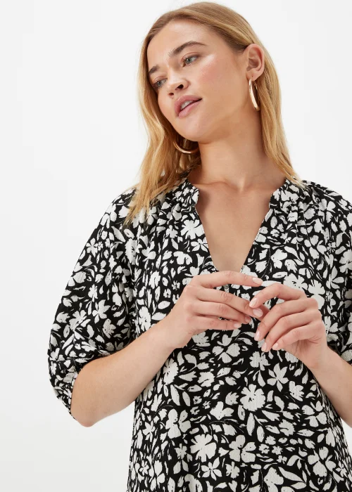 Cream Paisley Print Crinkle Jersey Mini Dress - 8 Image 3