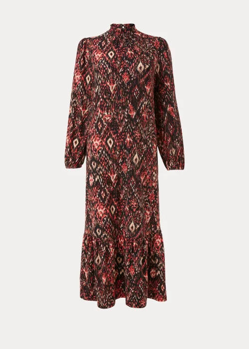 Mutlicoloured Ikat Print Midi Dress - 8 Image 5