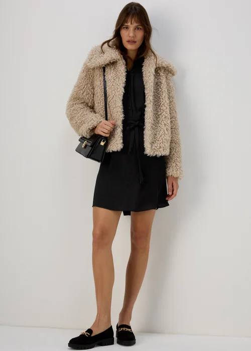 Black Mini Shirt Dress - 8 Image 4