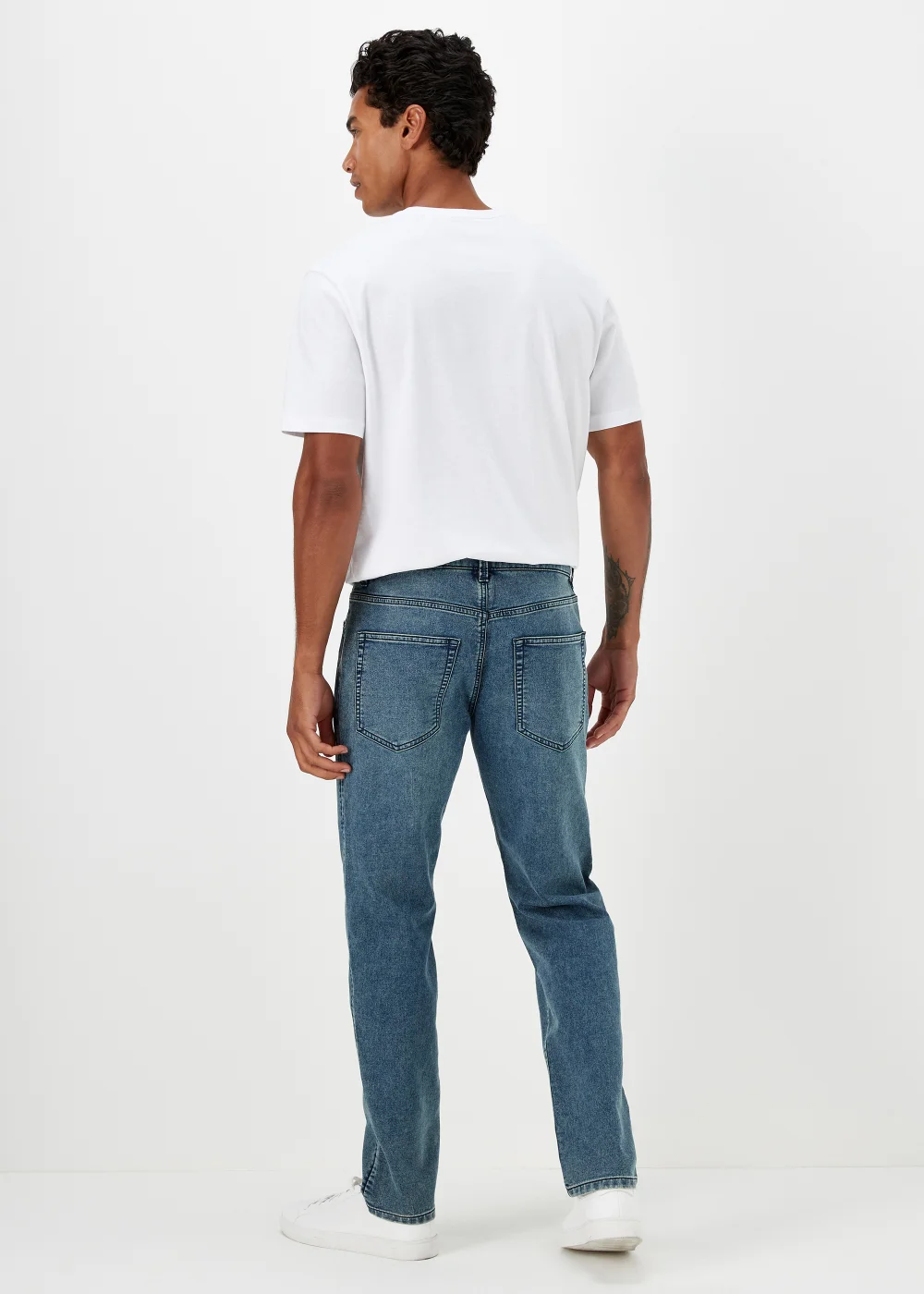 Mid Wash Ultra Comfort Slim Fit Jeans - 28 R Image 2