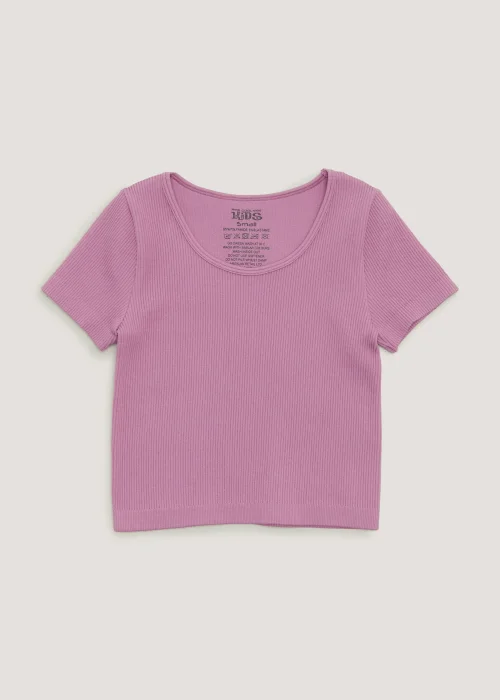 Girls Pink Seamless Top (7-15yrs) - S Image 1