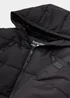 Boys Black Zip Up Puffer Jacket (4-13yrs) - Age 4 Years Image 2