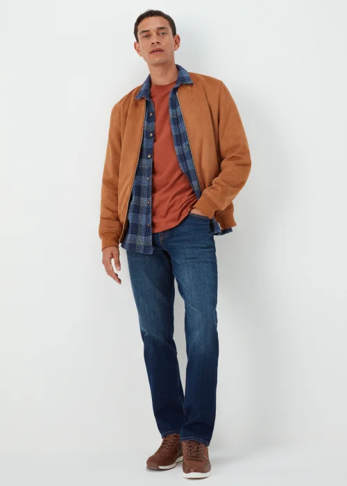 Dark Wash Slim Fit Belted Jeans - 30 Waist Regular Image 4