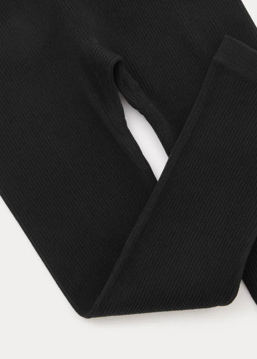 Girls Black Seamless Leggings (7-15yrs) - M Image 2