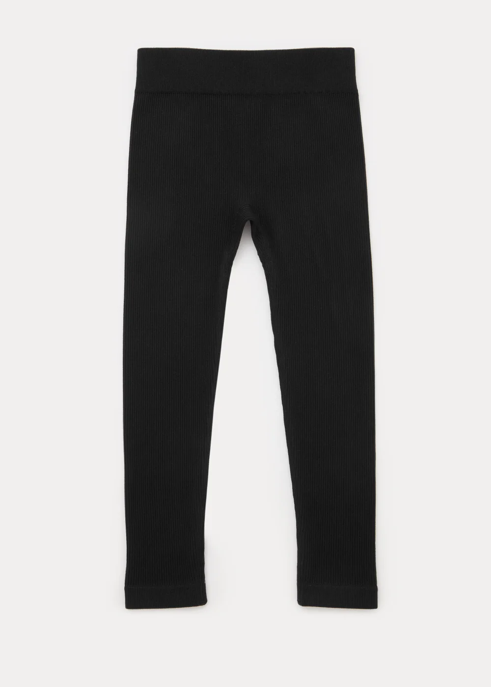 Girls Black Seamless Leggings (7-15yrs) - M Image 1