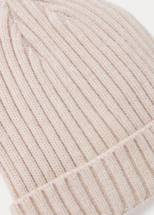 Oatmeal Ribbed Baby Beanie Hat (Newborn-24mths) - Age 0 - 3 Months Image 2
