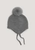 Grey Baby Trapper Hat (Newborn-2yrs) - Age 0 - 3 Months Image 1