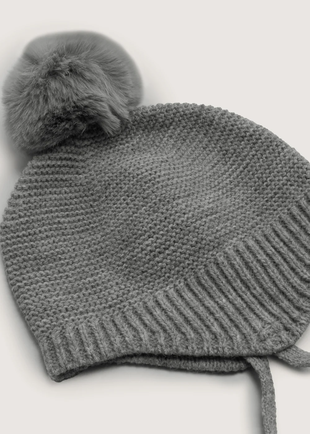 Grey Baby Trapper Hat (Newborn-2yrs) - Age 0 - 3 Months Image 2
