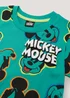 Kids Teal Mickey Mouse Print T-Shirt (9mths-6yrs) - Age 9 - 12 Months Image 2