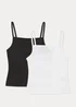 Girls Candy Couture 2 Pack Cami Tops (4-15yrs) - Age 4 Years Image 1