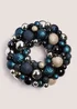 Multicoloured Christmas Bauble Wreath (34cm x 34cm x 11cm) Image 1