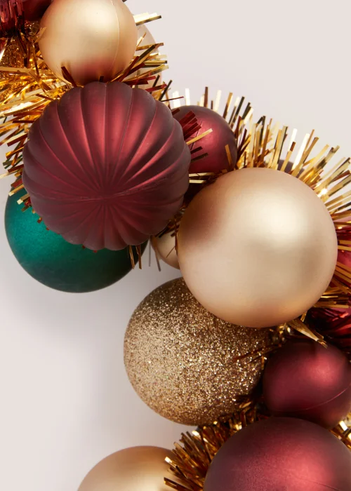 Multicoloured Christmas Bauble Garland (71cm x 21cm x 11cm) Image 2