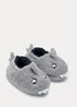 Kids Grey Shark Slippers (Younger 4-12) - Size 4 Infants Image 1