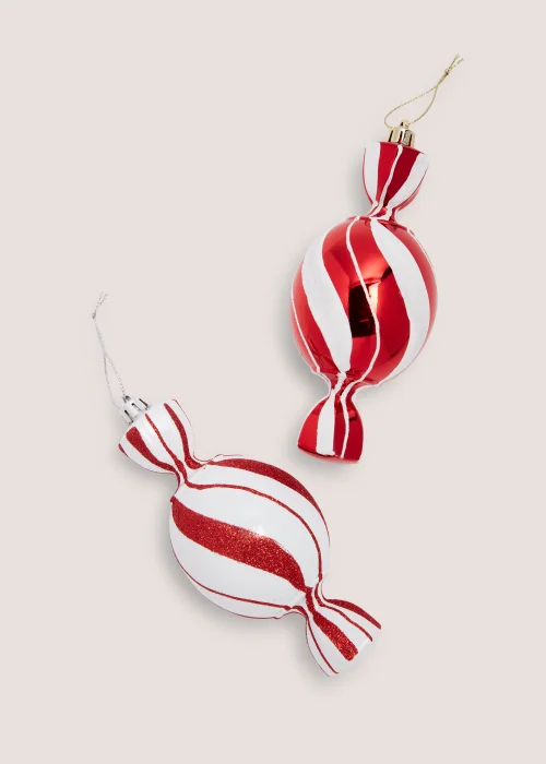 2 Pack Sweet Christmas Tree Decorations (16cm) Image 2