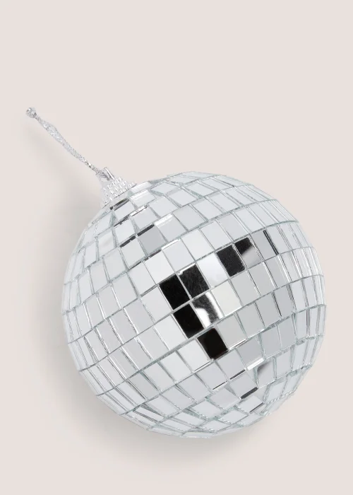 6 Pack Disco Ball Christmas Tree Decorations (8cm) Image 2