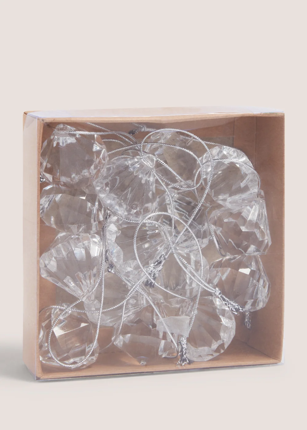 15 Pack Jewel Christmas Tree Decorations (3cm x 3.5cm) Image 1