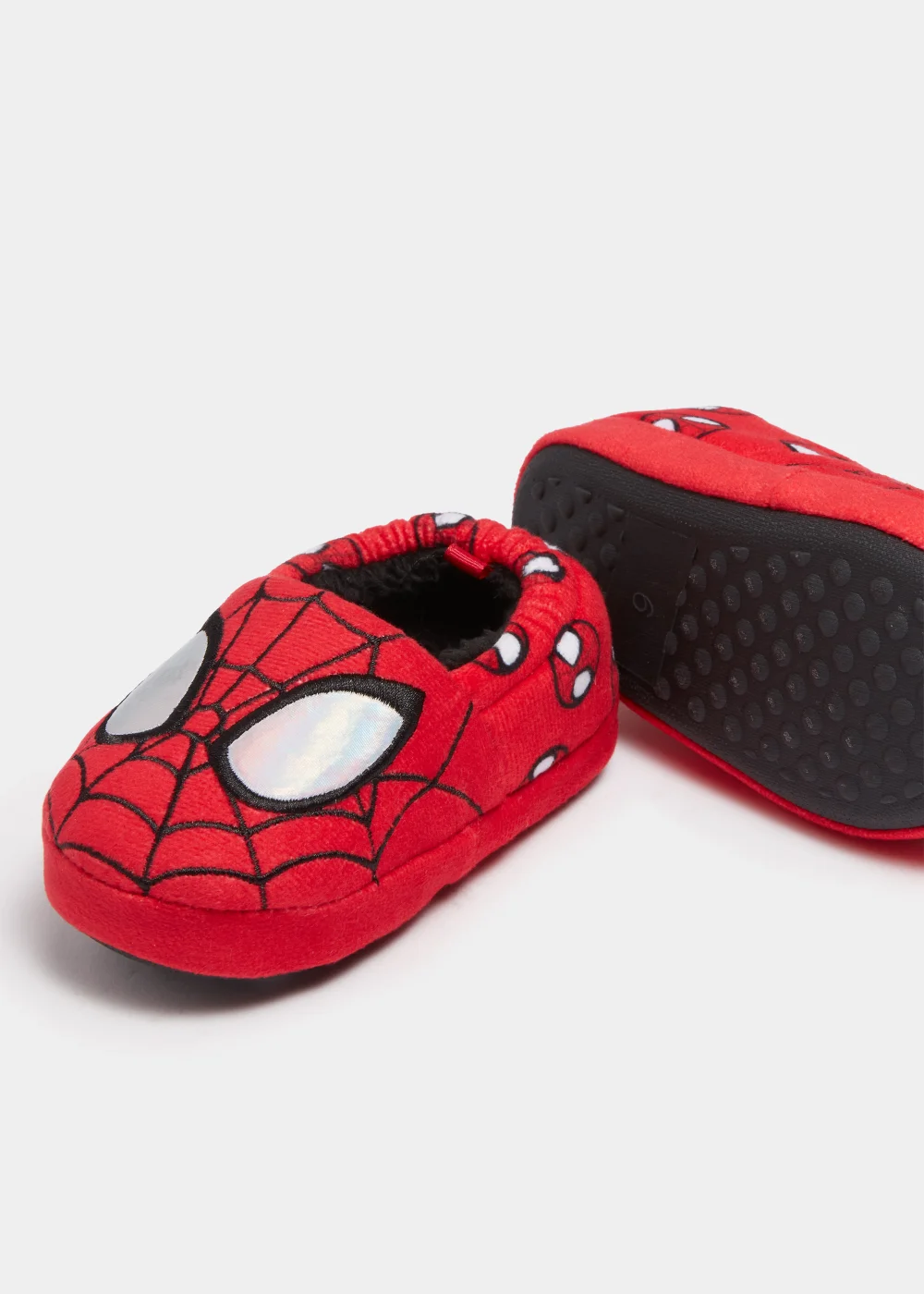 Kids Red Spider-Man Slippers (Younger 4-12) - Size 4 Infants Image 2