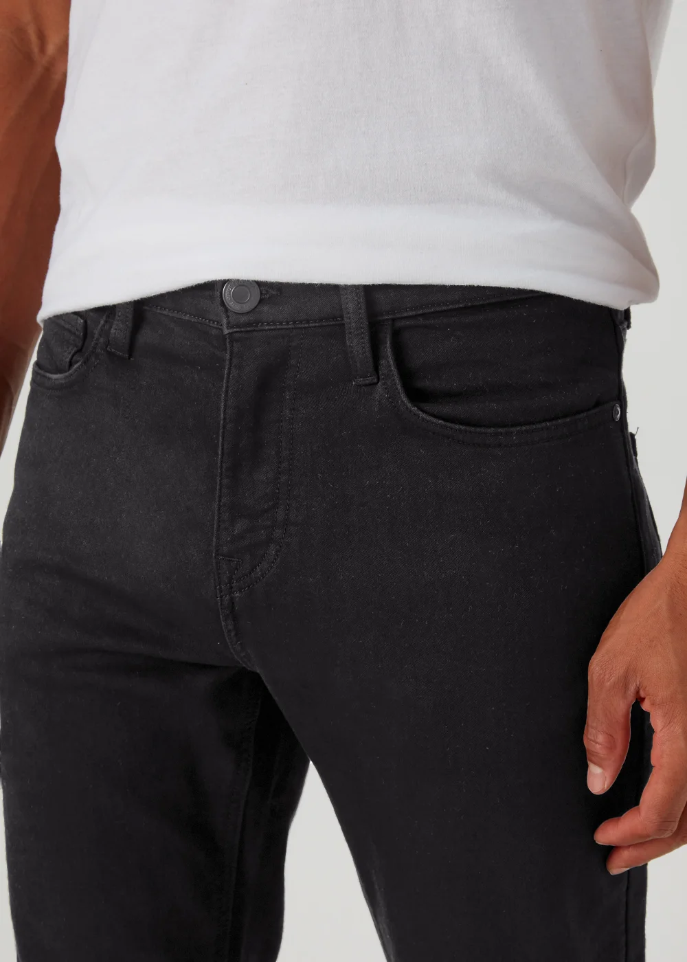 Black Ultra Comfort Skinny Fit Jeans - 30 Waist Regular Image 3