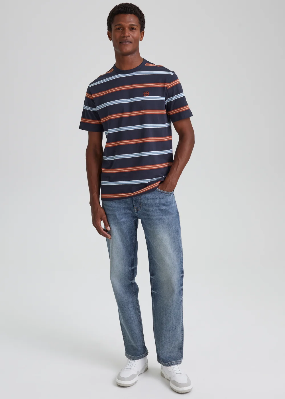 Mid Wash Vintage Stretch Regular Fit Jeans - 30 R Image 1