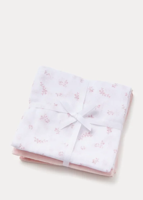 3 Pack Pink Muslin Cloths (73cm x 73cm) - One Size Image 2
