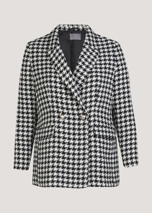 Papaya Curve Black & White Print Blazer - 18 Image 5