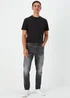 Black Wash Slim Fit Tapered Jeans - 30 Waist Regular Image 1