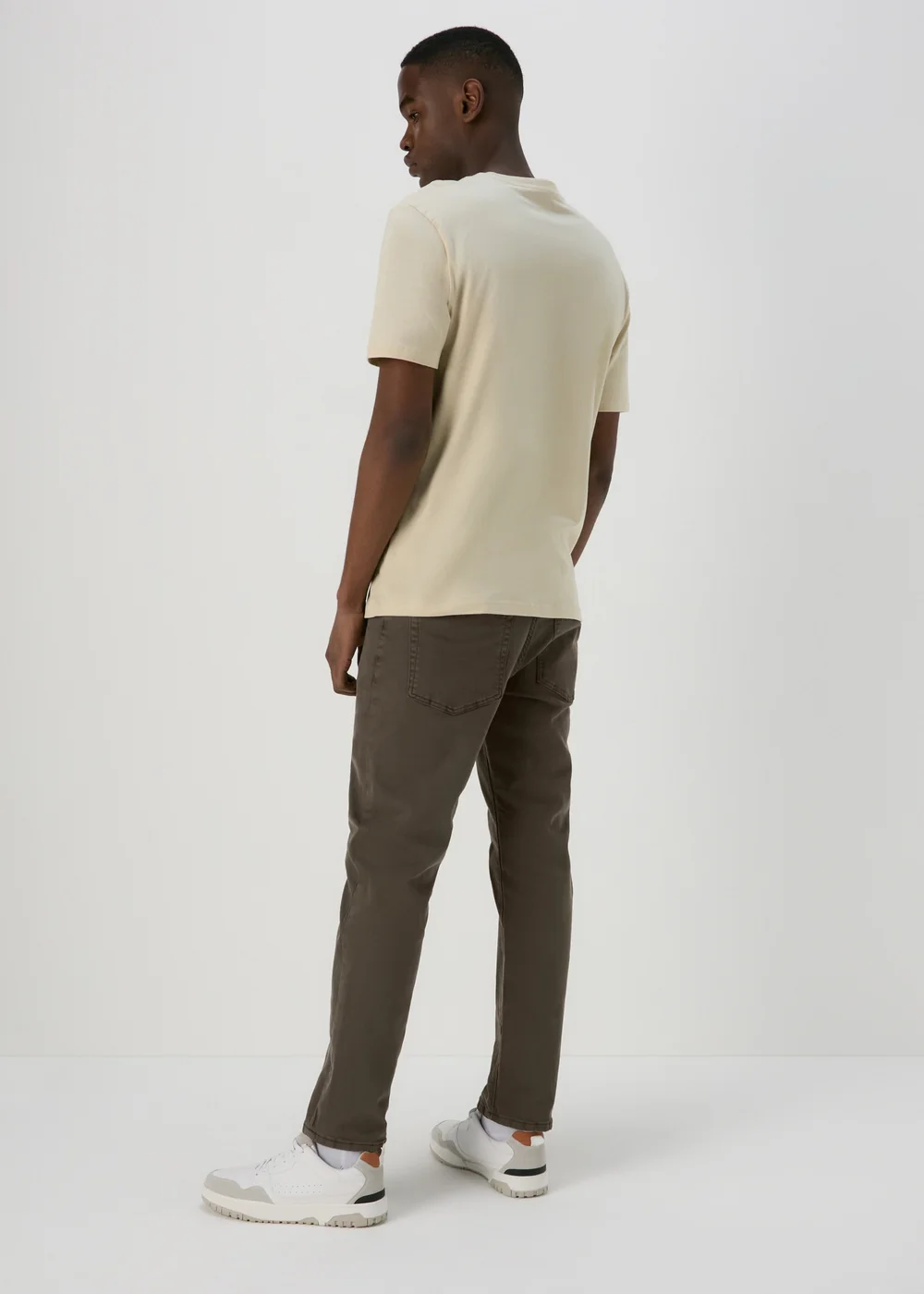 Brown Wash Slim Fit Jeans - 30 Waist Regular Image 2