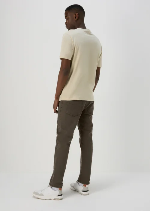 Brown Wash Slim Fit Jeans - 30 Waist Regular Image 2