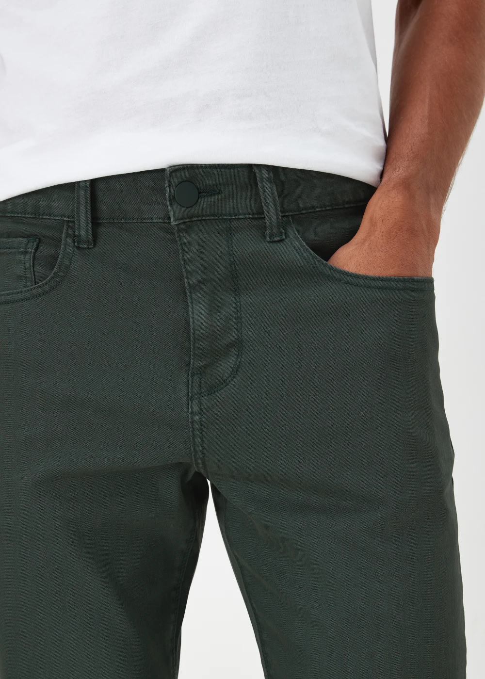 Green Slim Fit Jeans - 30 R Image 3