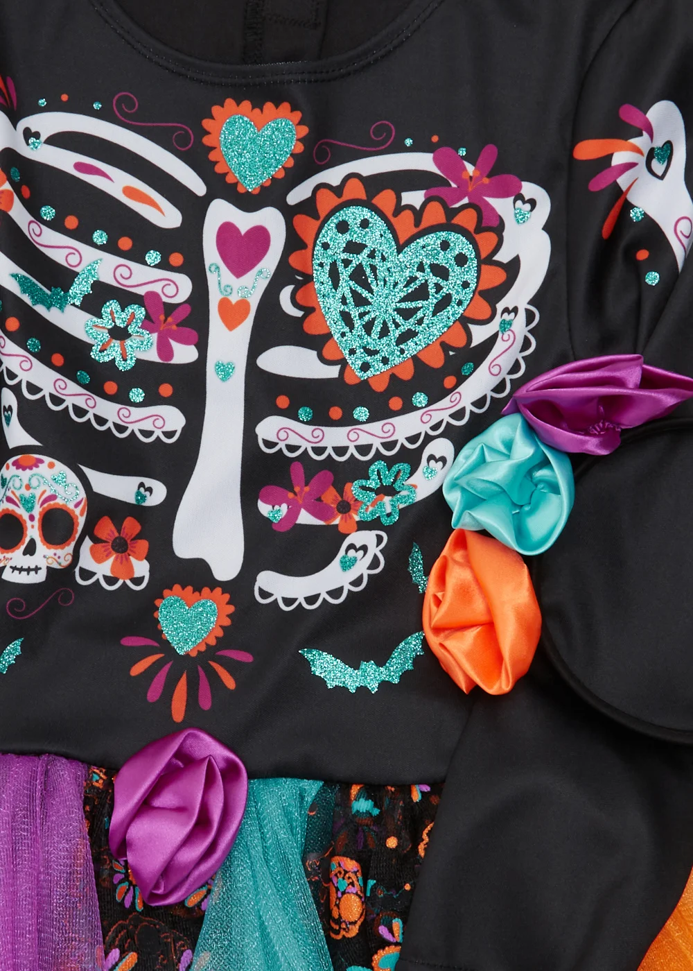 Kids Multicoloured Day Of The Dead Fancy Dress Costume (12mths-11yrs) - Age 12 - 18 Months Image 2