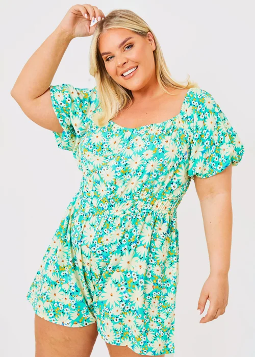 In the Style Jac Jossa Sage Floral Print Playsuit - 8 Image 6