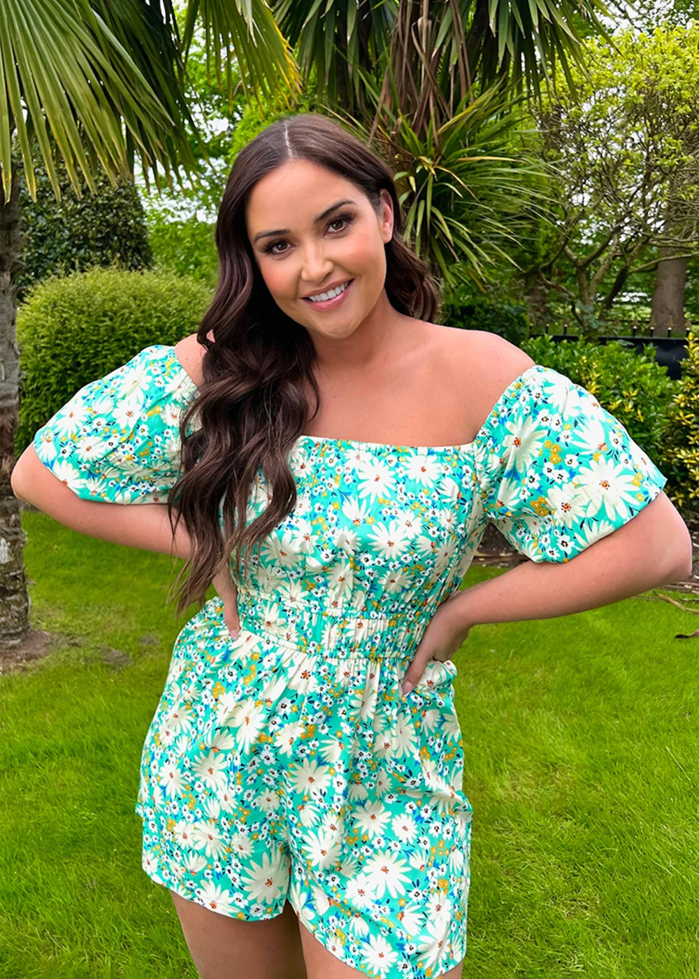 In the Style Jac Jossa Sage Floral Print Playsuit - 8 Image 1