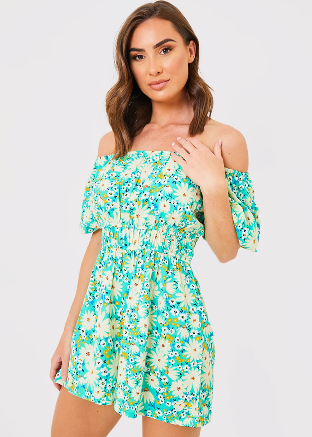 In the Style Jac Jossa Sage Floral Print Playsuit - 8 Image 3