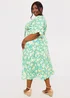 In the Style Jac Jossa Green Print Midaxi Dress - Size 8 Image 7