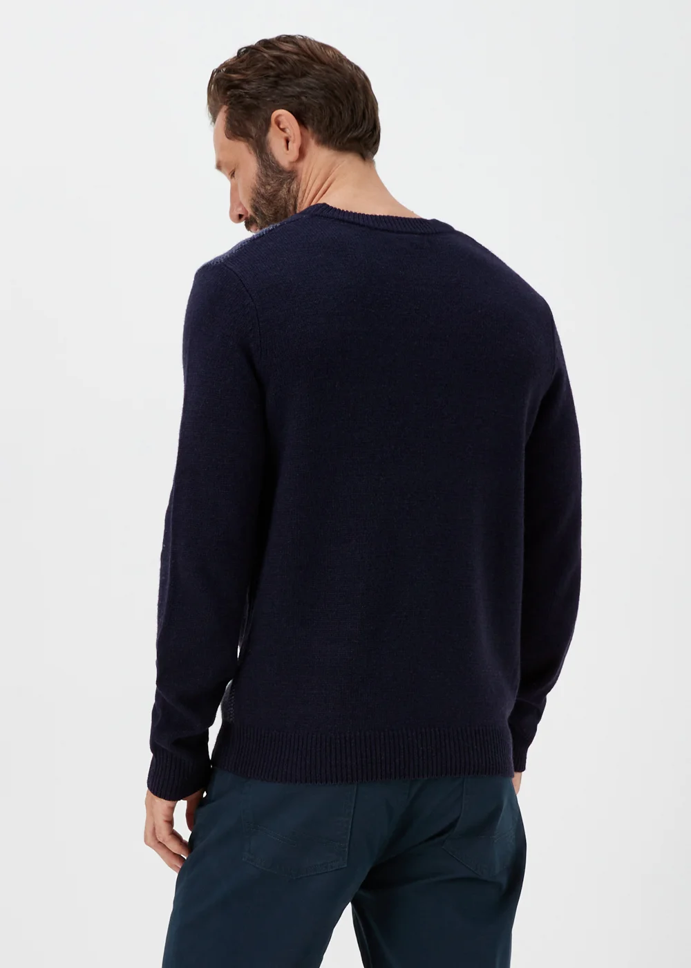 Lincoln Navy Check Jumper - Small Image 2