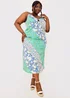 In the Style Jac Jossa Green Floral Print Ring Midi Dress - 8 Image 6