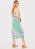 In the Style Jac Jossa Green Floral Print Ring Midi Dress - 8 Image 5