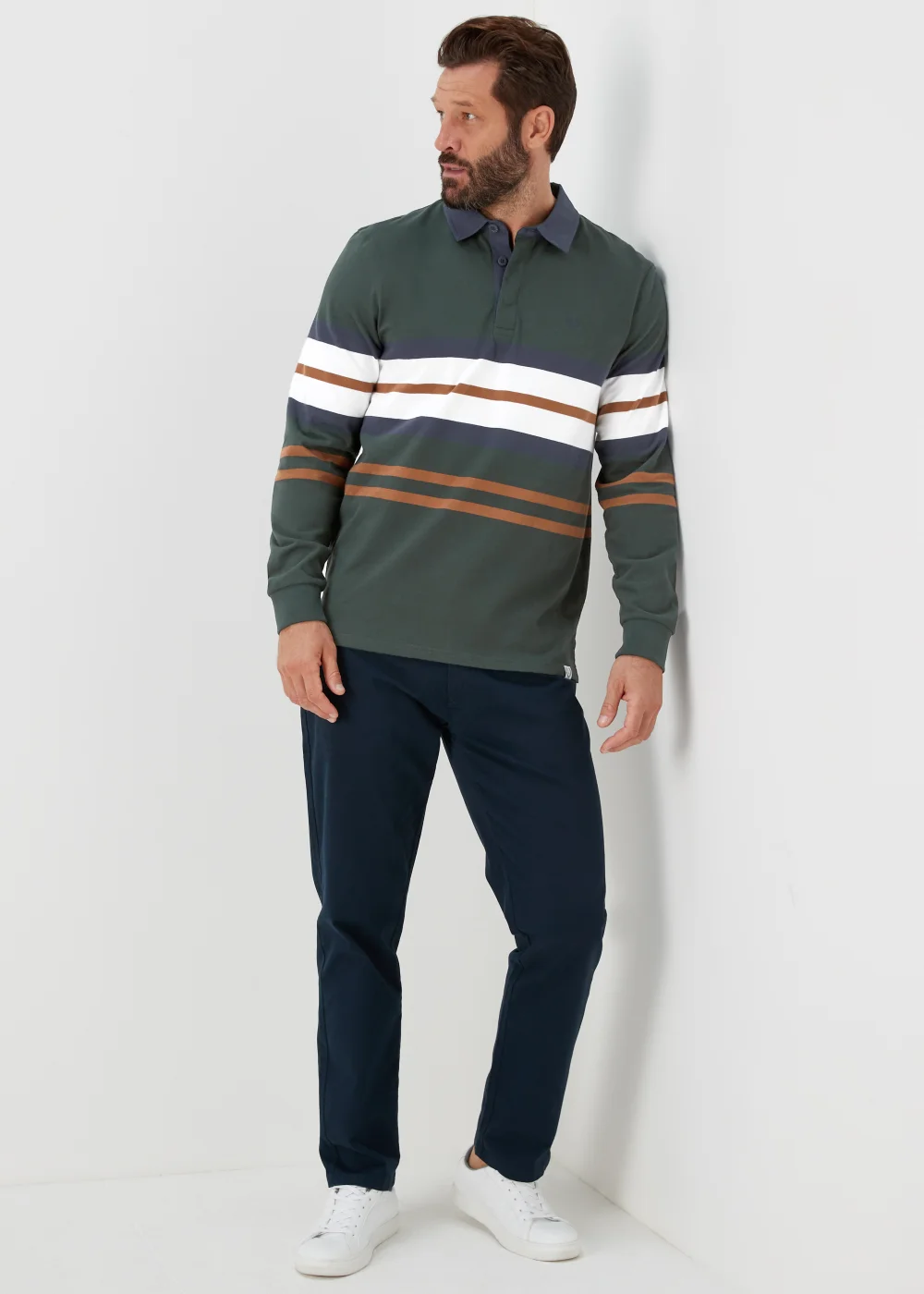 Lincoln Khaki Rugby Shirt - S Image 4