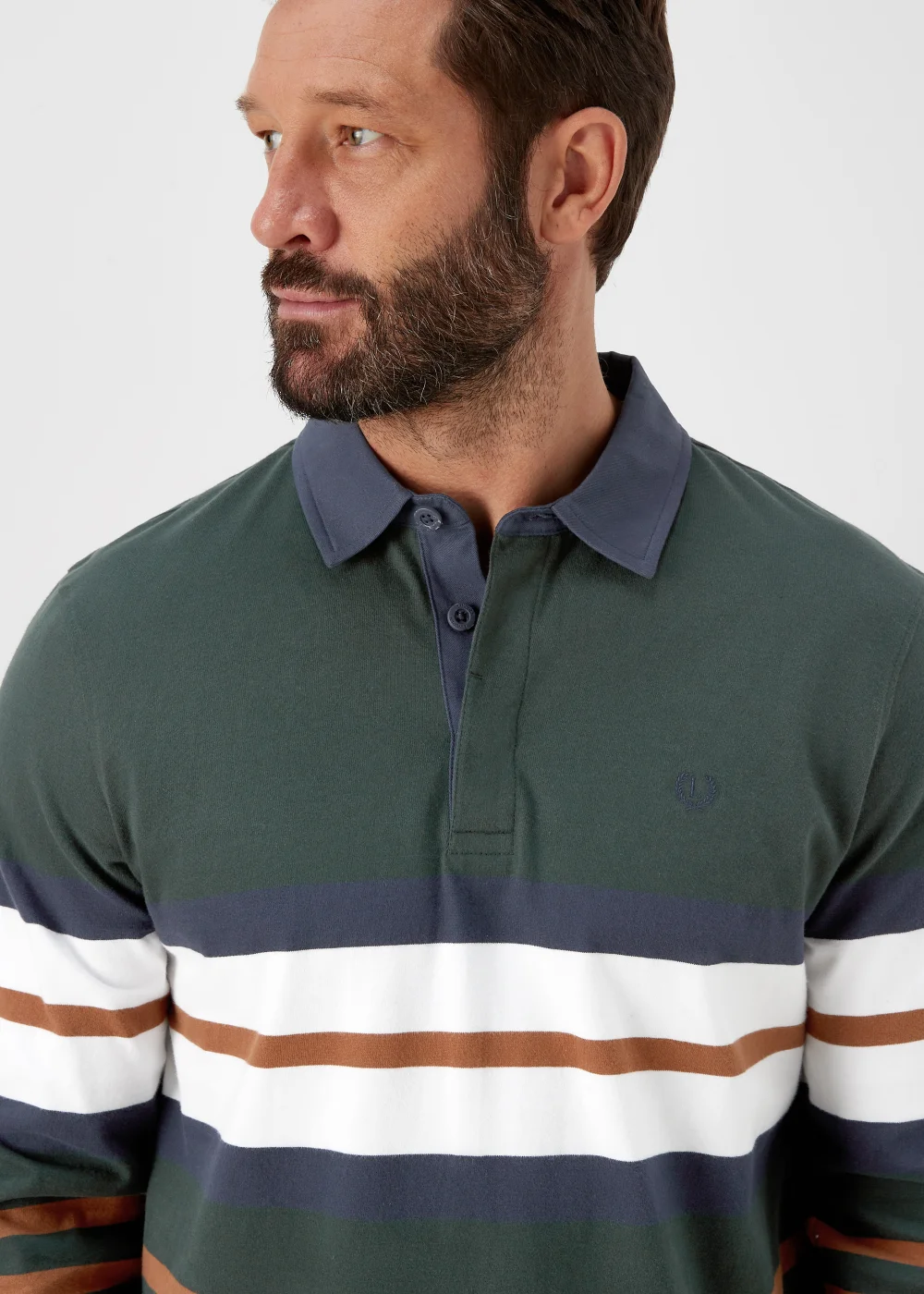 Lincoln Khaki Rugby Shirt - S Image 3